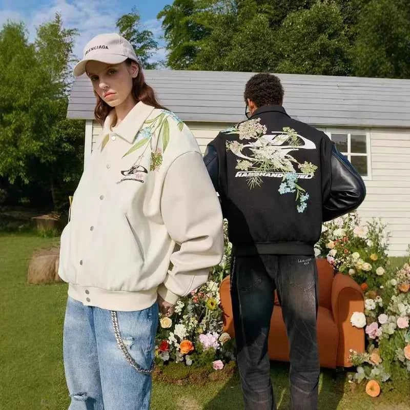 American Style New Floral Embroidered Jacket