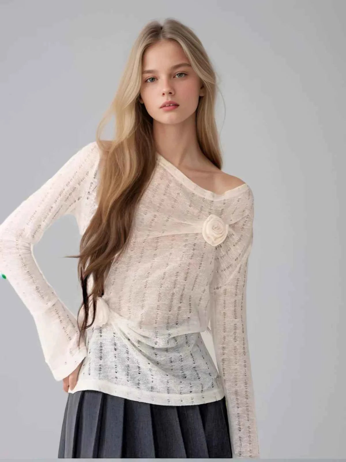 Spring Y2K Casual Solid Color T-Shirt