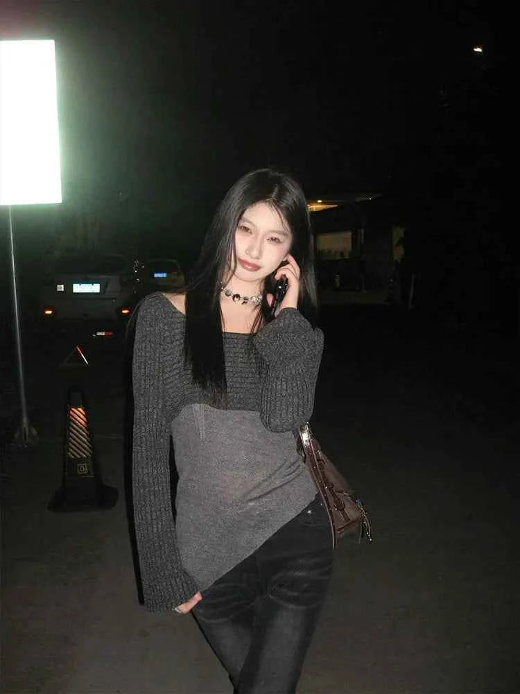 Vintage Halter Autumn Long Sleeve T-Shirt