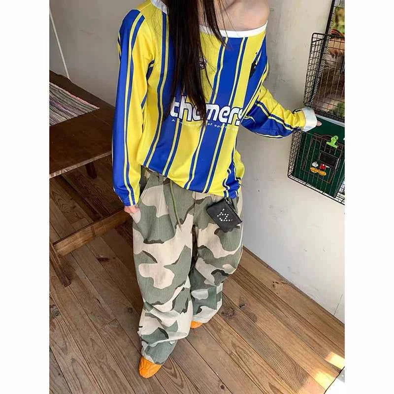 Comfortable Vintage Aesthetic Camouflage Pants