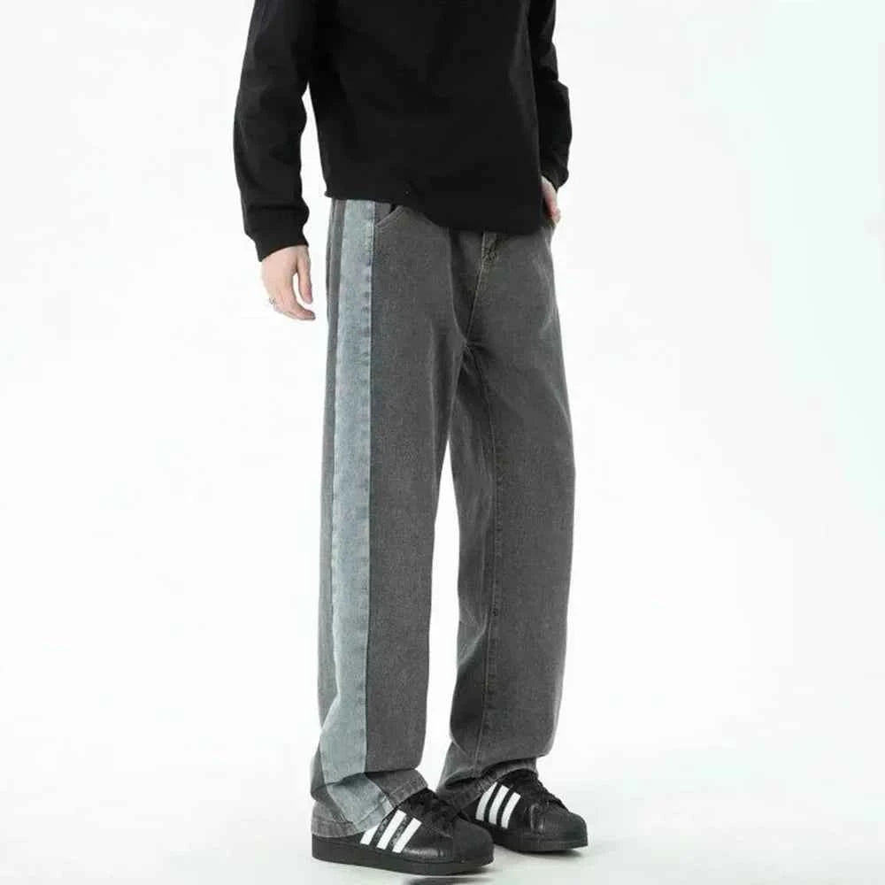 Fashionable Hip Hop Retro Straight Leg Jeans