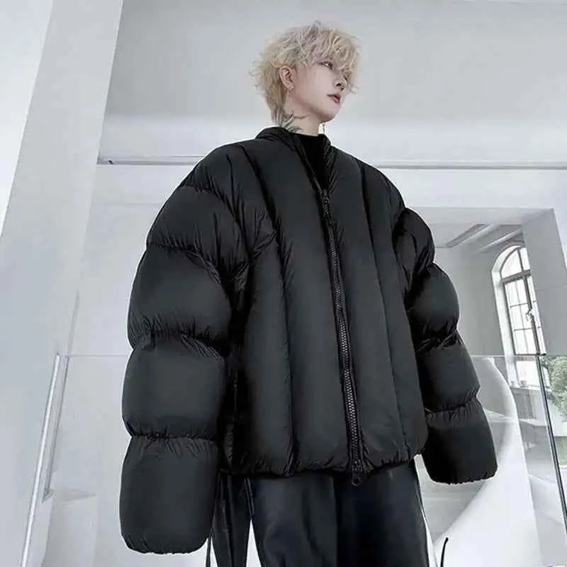Men Thickened Cotton Padded Winter Jacket