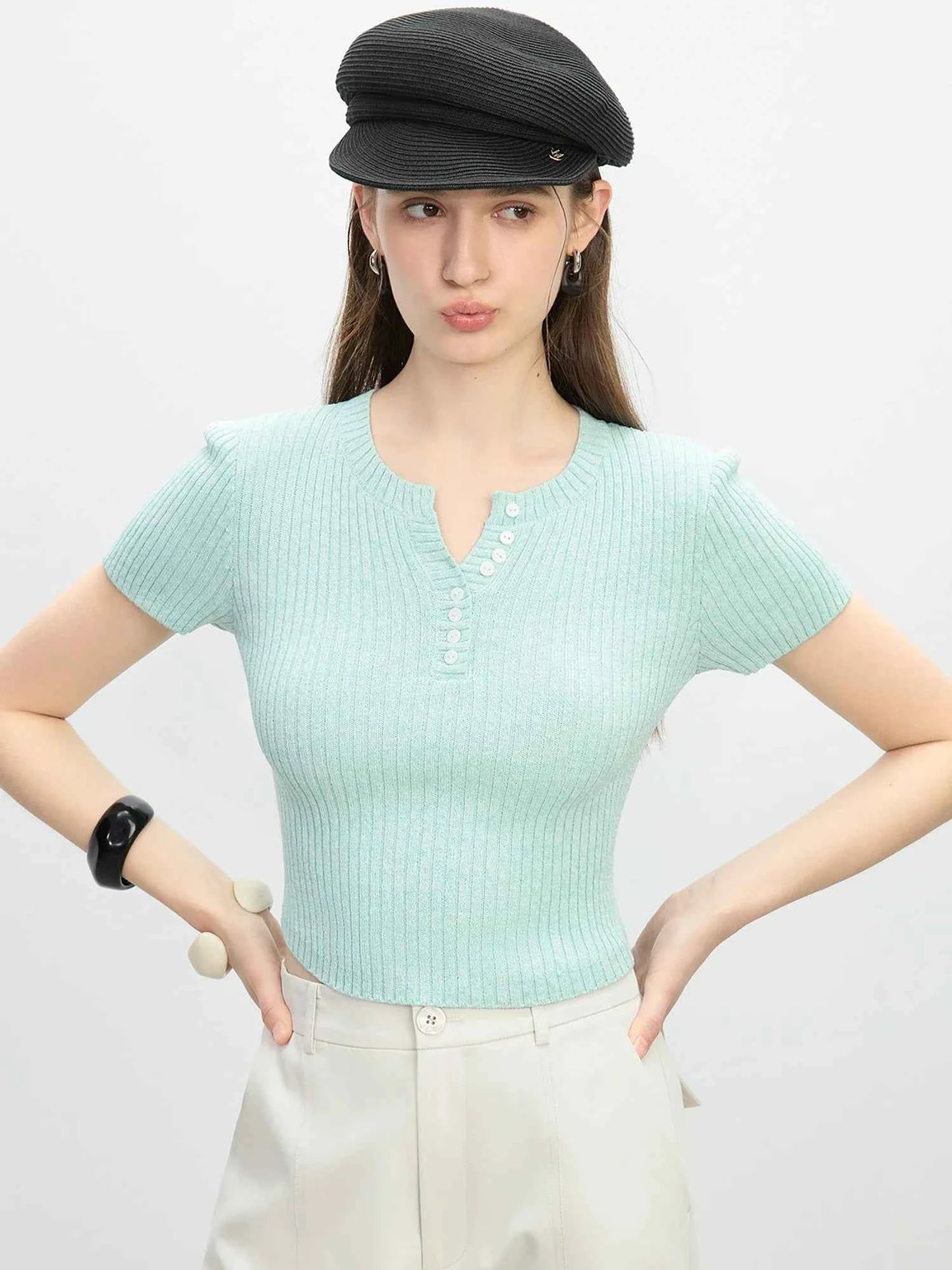 Women Casual Retro Summer Slim Fit T-Shirt