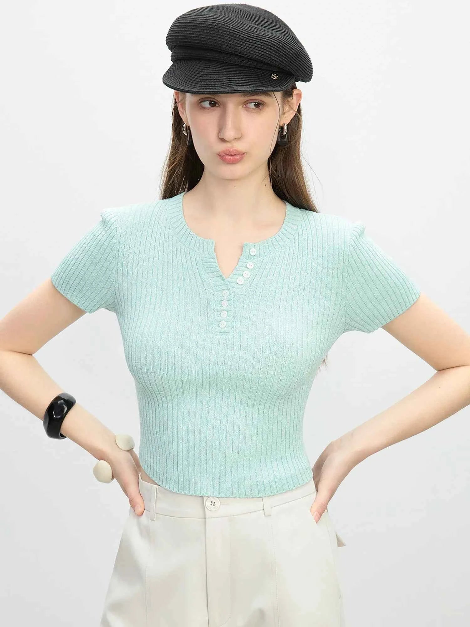 Women Casual Retro Summer Slim Fit T-Shirt