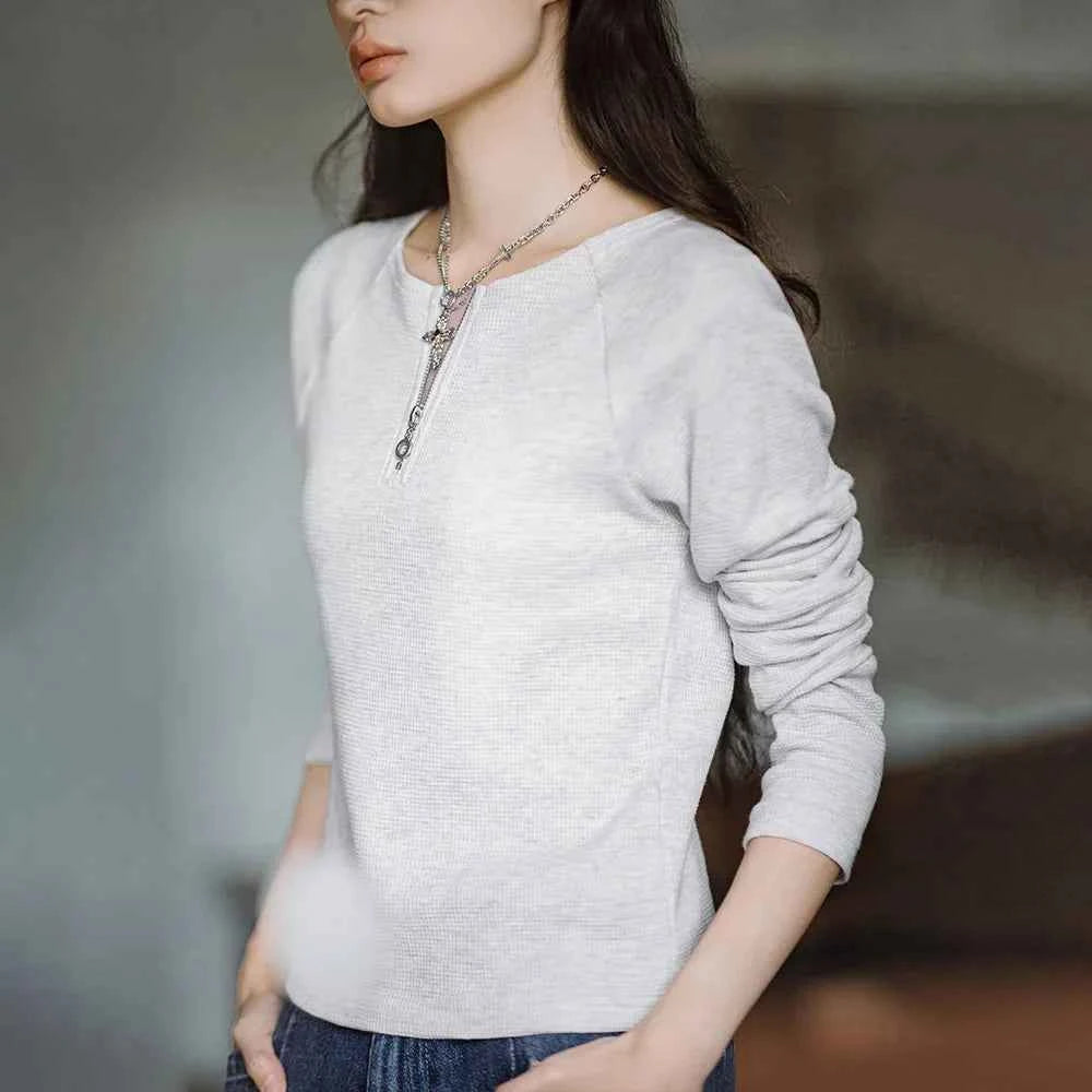 Cozy Waffle Long Sleeve T-Shirt