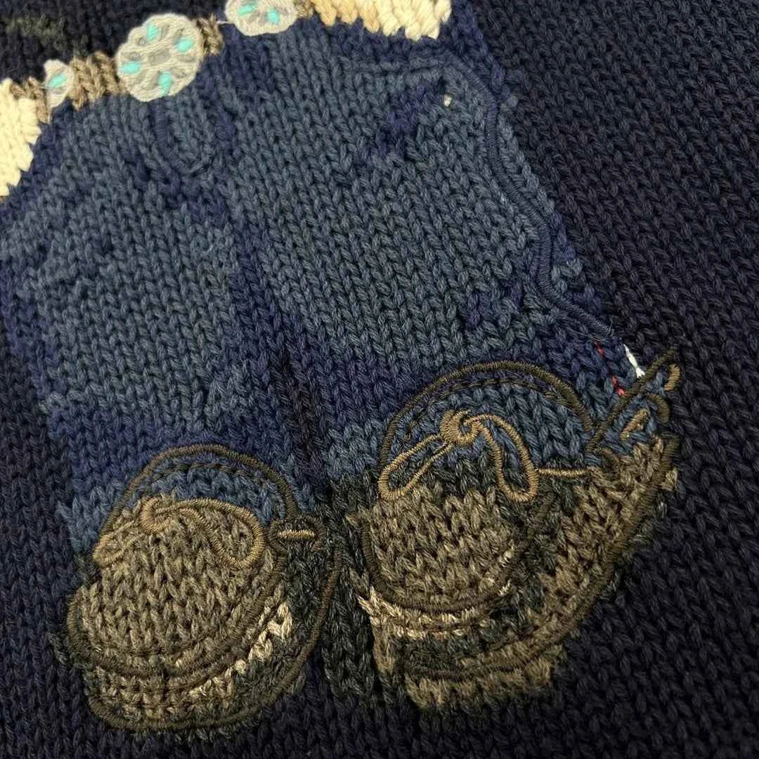 Embroidered National Flag Teddy Bear Sweater