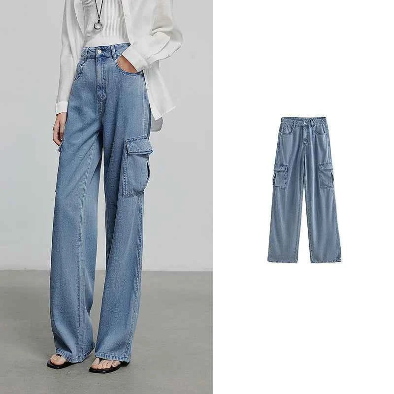Stylish Wide Leg Summer Denim Jeans