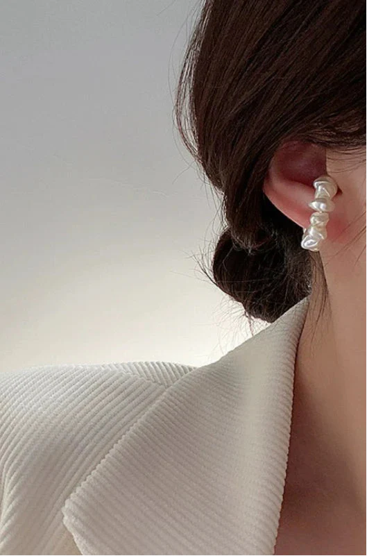 Stylish Pearl Clip Non-Pierced Earrings - Luxuryurbanwear