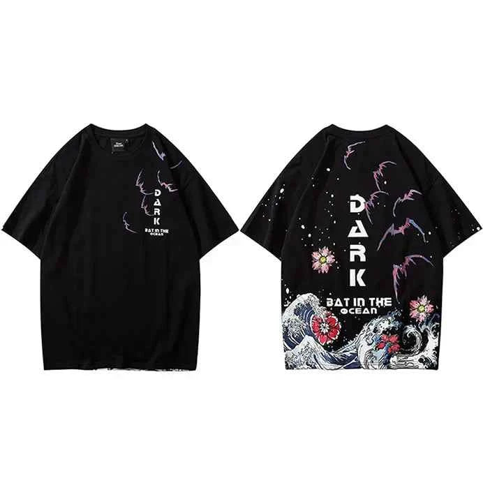 Streetwear Great Wave Japanese Cotton Summer T-Shirt