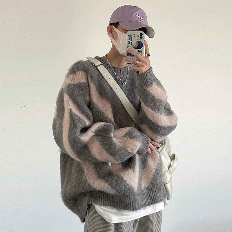 Luxury Knitted Pullover O-Neck Knitwear Sweater