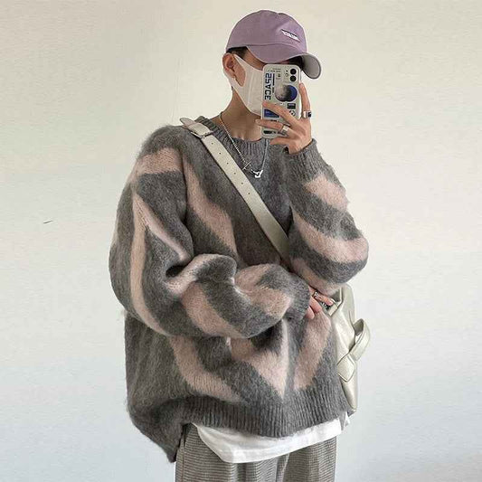 Luxury Knitted Pullover O-Neck Knitwear Sweater