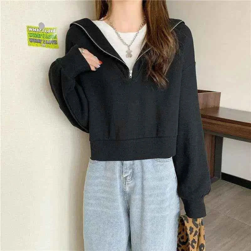 Yasuk Autumn Winter Casual Retro Sweatshirt