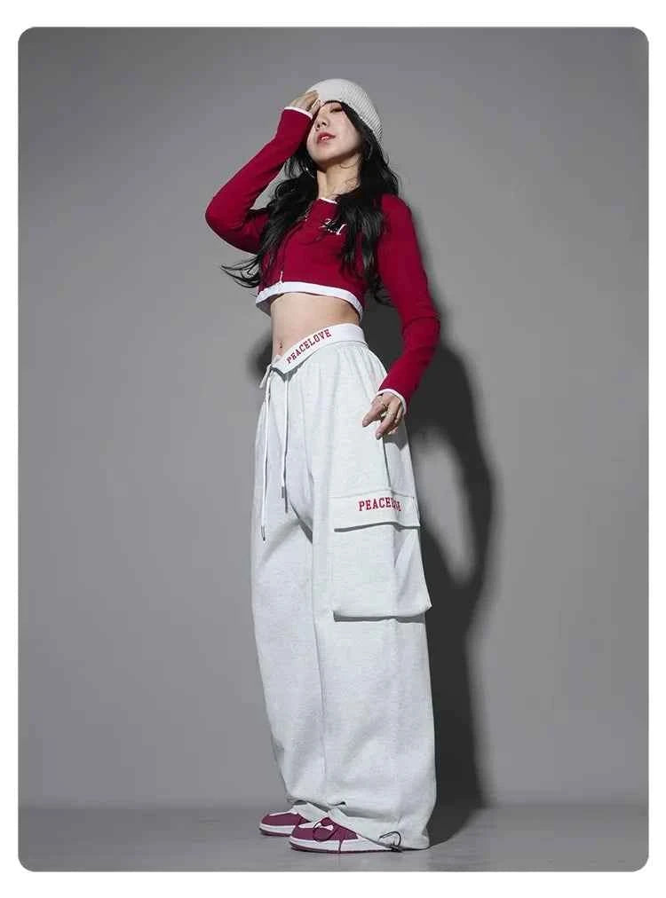 Stylish White Grey Dance Pants