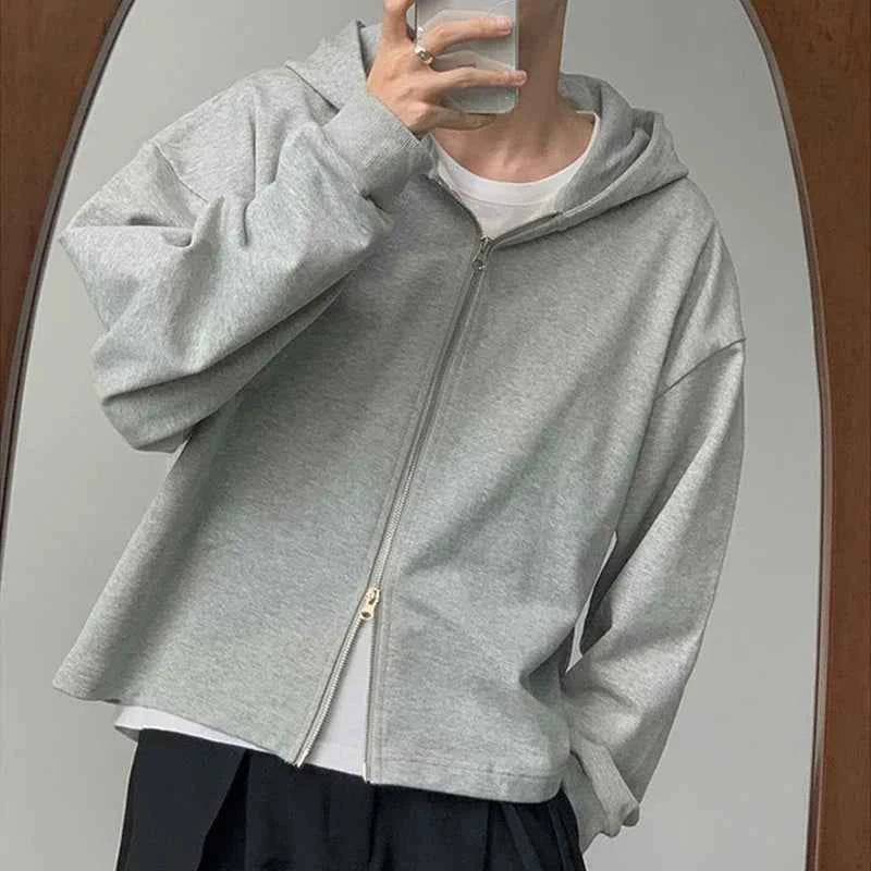 Cool Comfort Cozy Korean Zipper Sweatshirts