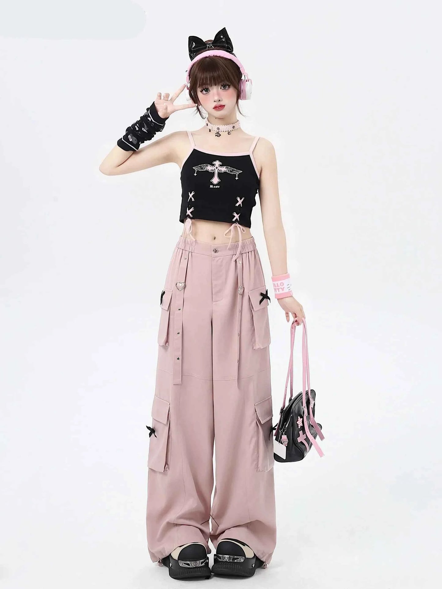 Sweet Cool High Waist Cargo Pants