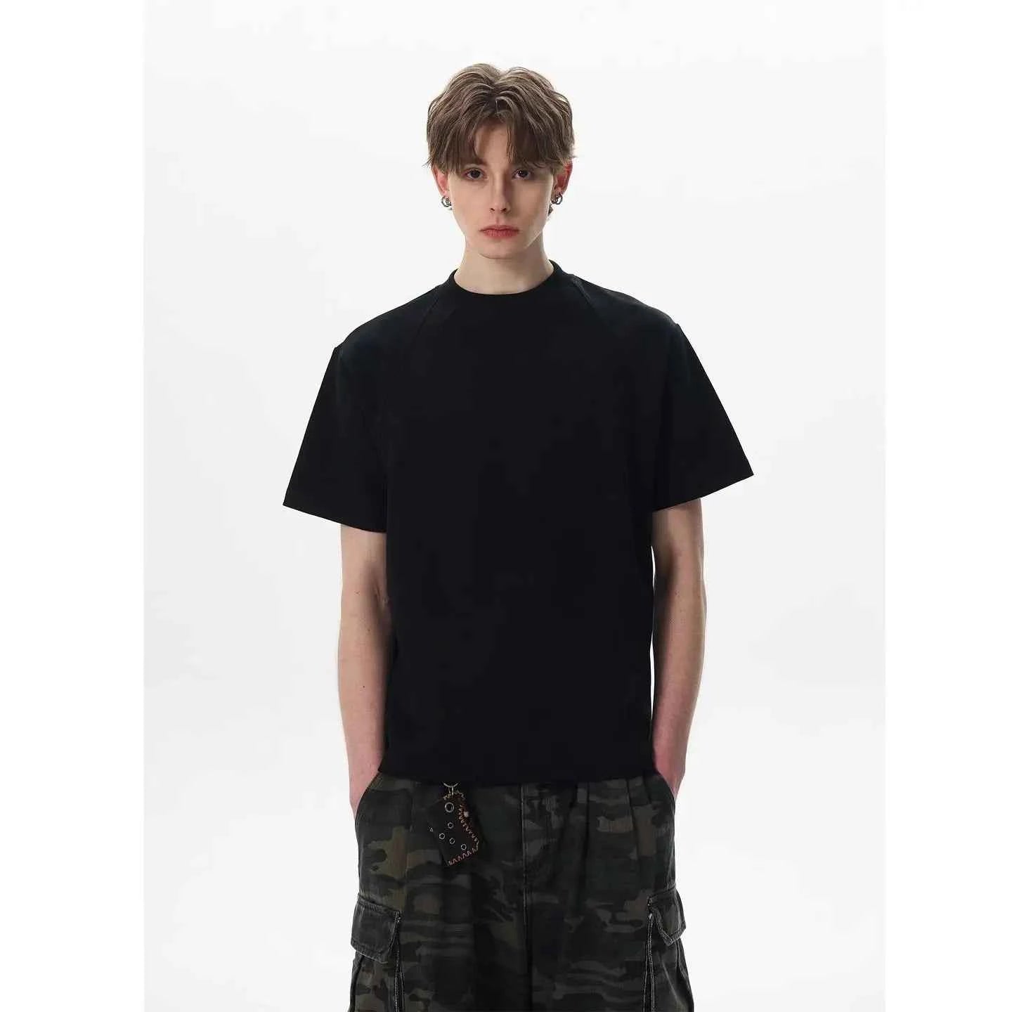 Space Cotton Stitched Box Fit T-Shirt