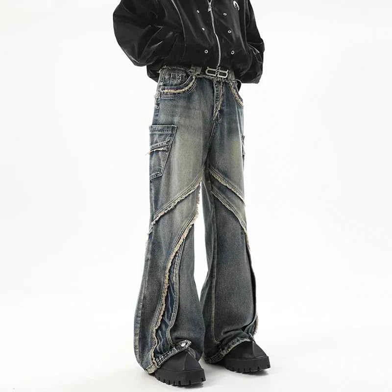 Vintage Easy Care Washed Slim Denim Baggy Jeans