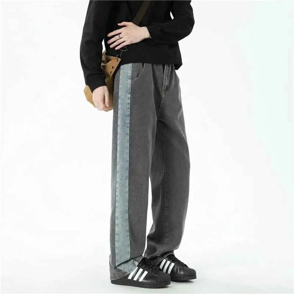 Fashionable Hip Hop Retro Straight Leg Jeans