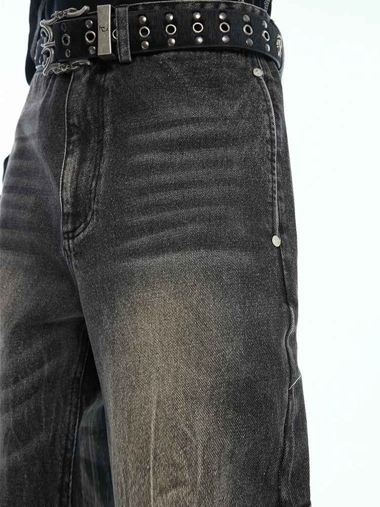 Wardrobe Staple Wornout Washed Bell Casual Jeans