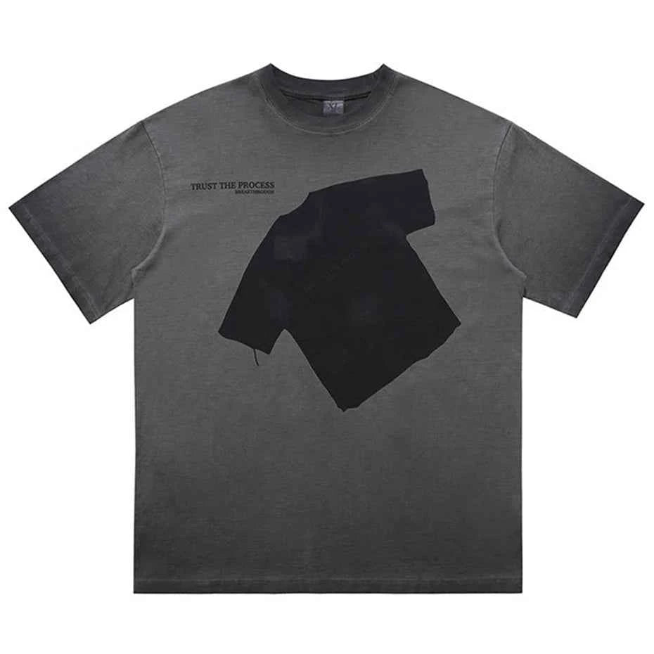 LUW "Archive-Aesthetic" Vintage Tee - Oversized Harajuku Streetwear T-Shirt