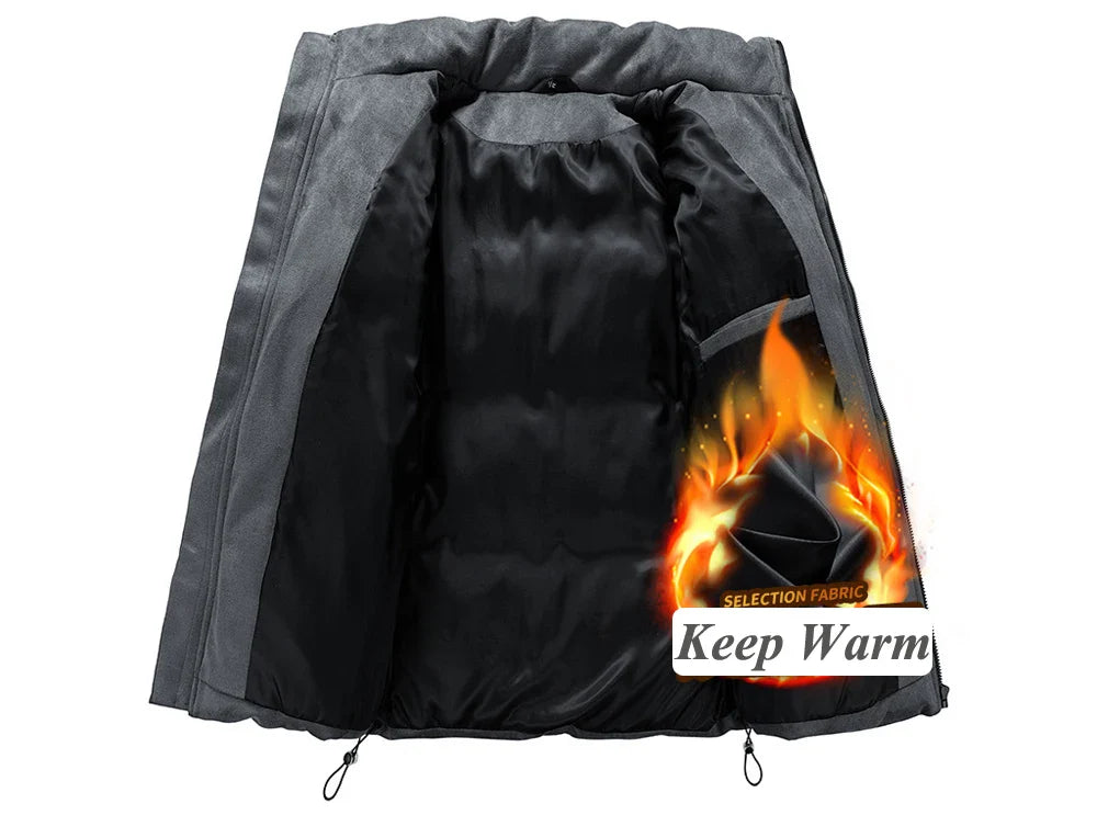 Dusky Color Padded Zipper Jacket