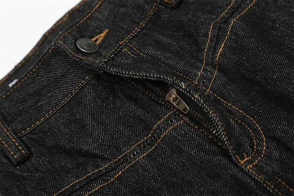 Solid Color Retro Dark Loose Wide Leg Jeans