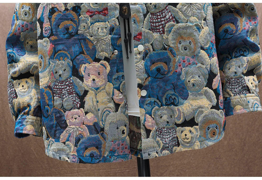 Teddy Bear Jacquard Jacket