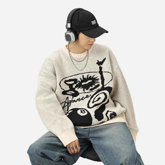 Cozy Winter Warm Jacquard Knit Sweater