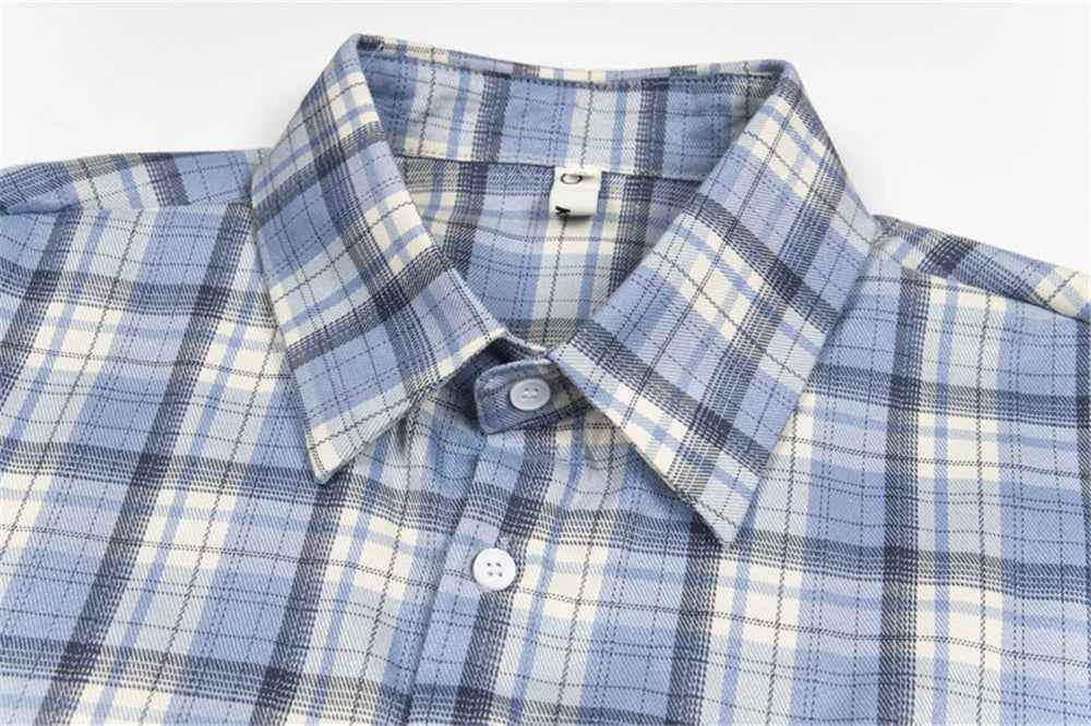 Effortless Retro Plaid Fashionable Long Sleeve Shirt