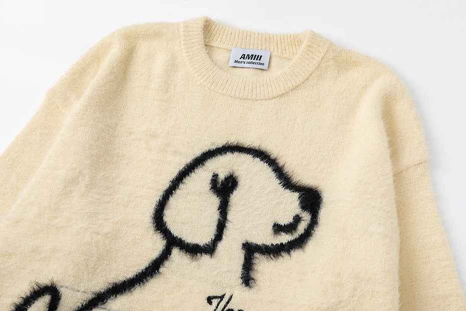 Women Effortless Oversized Ripped Knit Sweater
