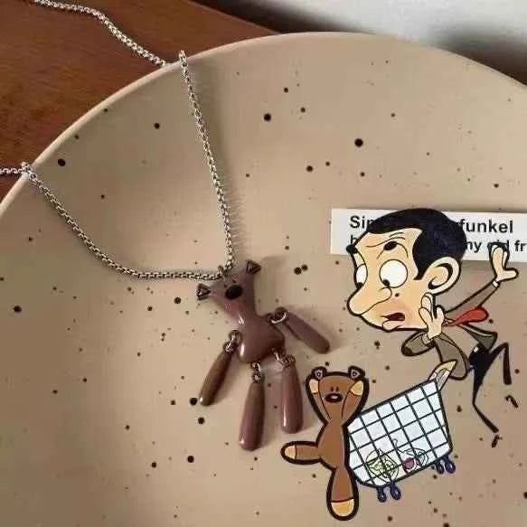 Curry Bear Vintage Hip Hop Necklace