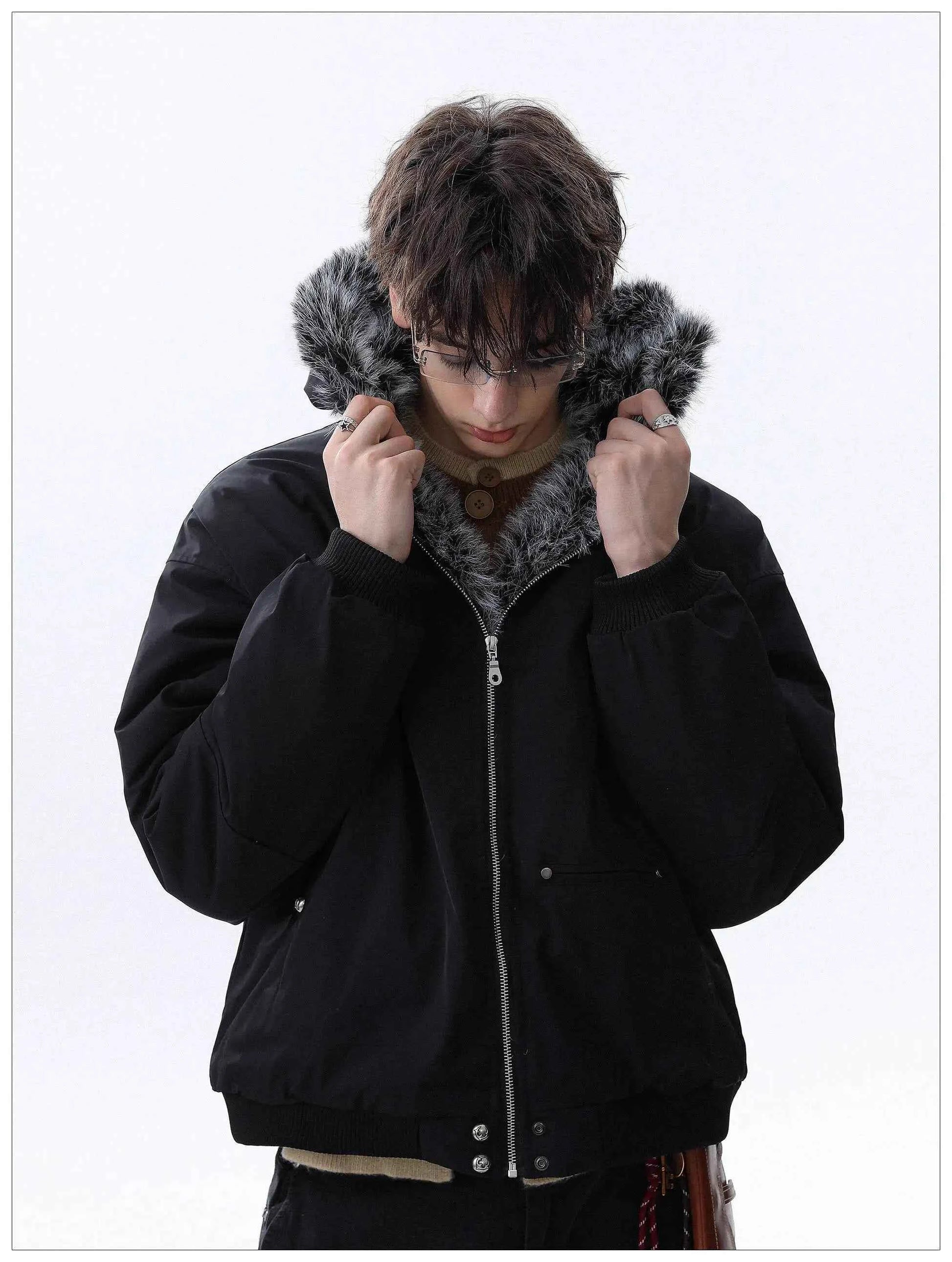 Stylish Long-lasting Faux Fur Hooded Jacket