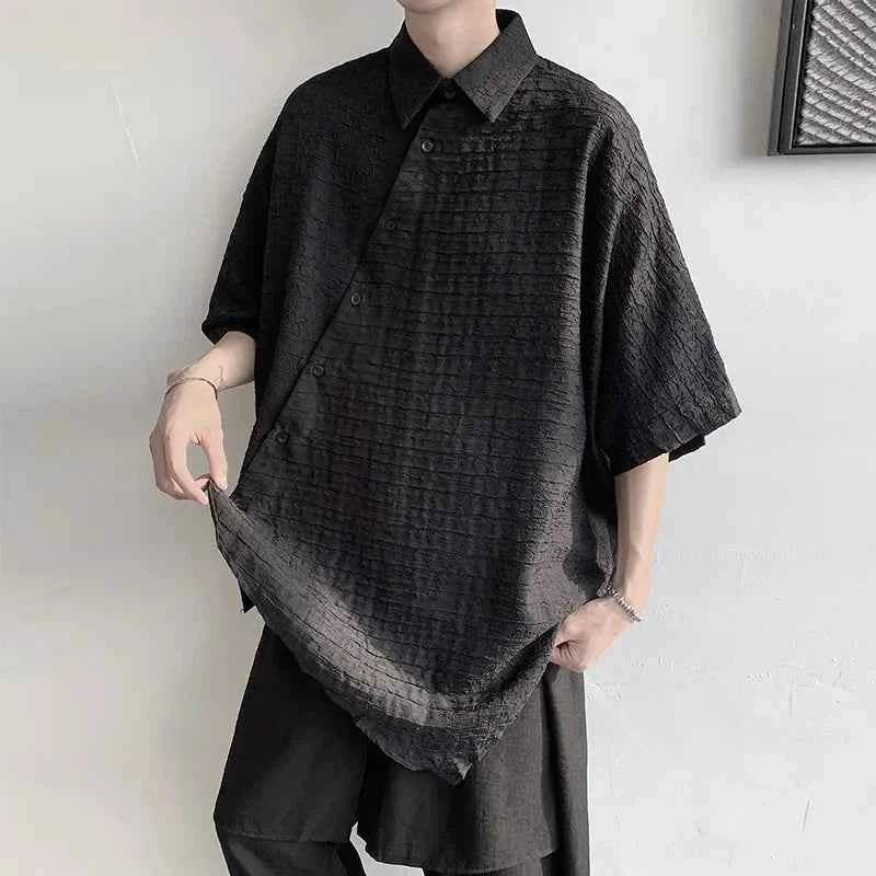Streetwear Casual Floral Japanese Style Loose Fit Shirt