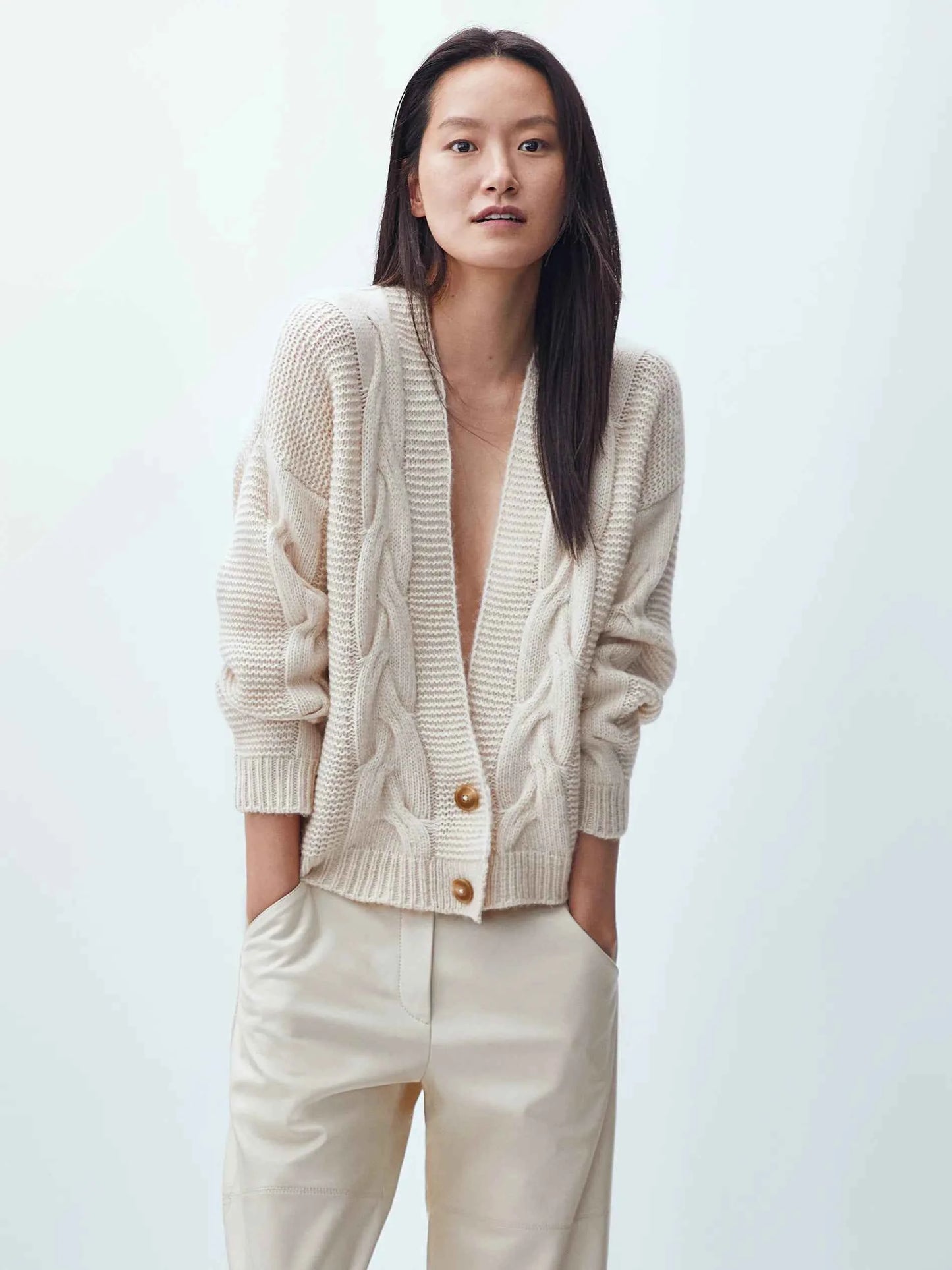 Women Ethereal Floral Knitted Casual Cardigan
