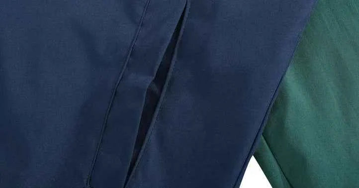 Hip Hop Color-Blocked Workwear Windbreaker Jacket