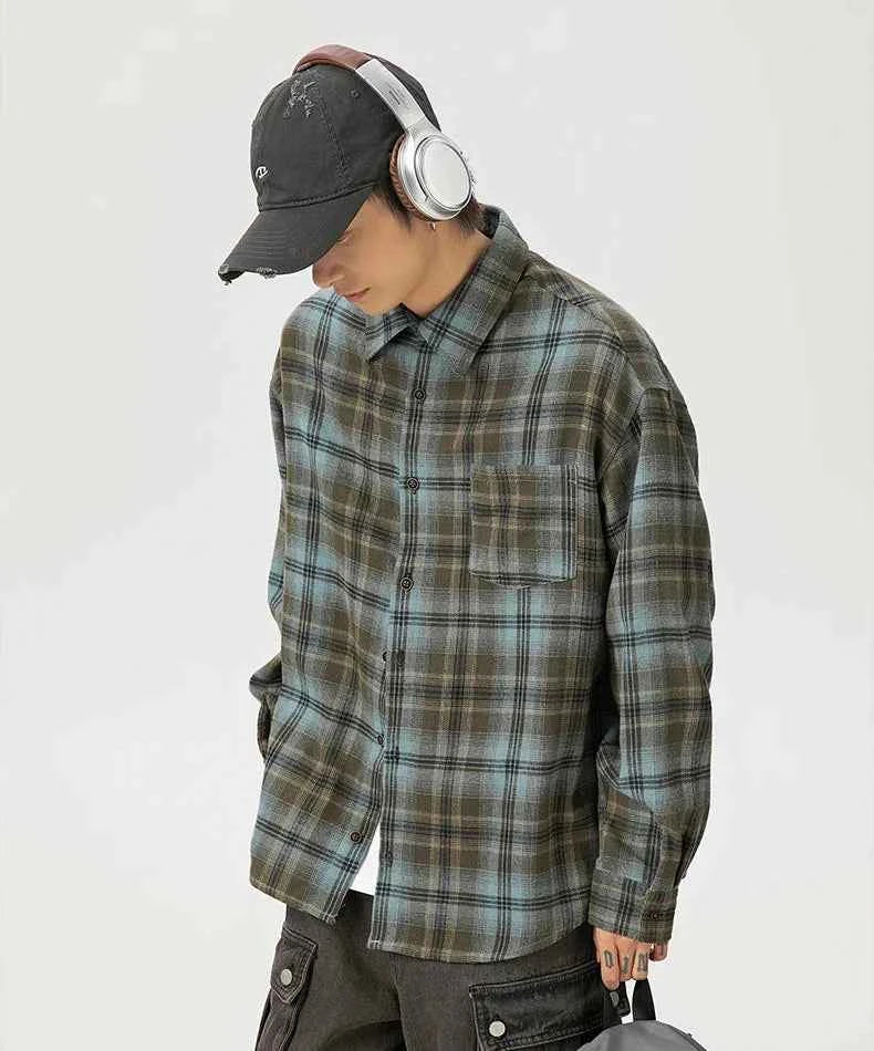 Versatile Plaid Casual Long Sleeve Shirt