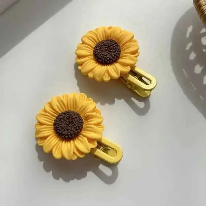 Sunflower Daisy Hair Clips