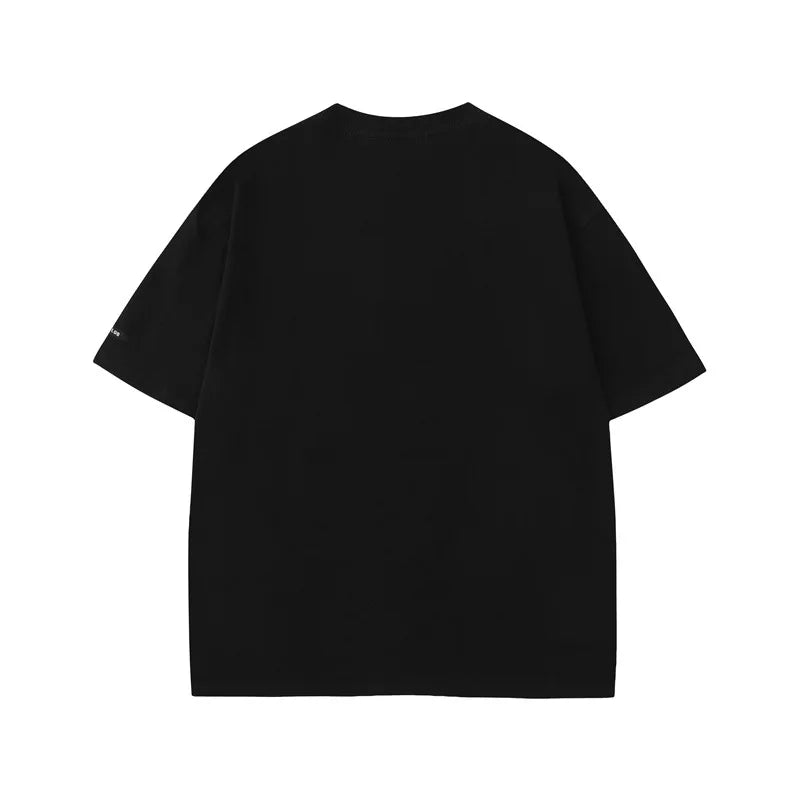 Cozy Butterfly Graphic Black Cotton T-Shirt - Luxuryurbanwear