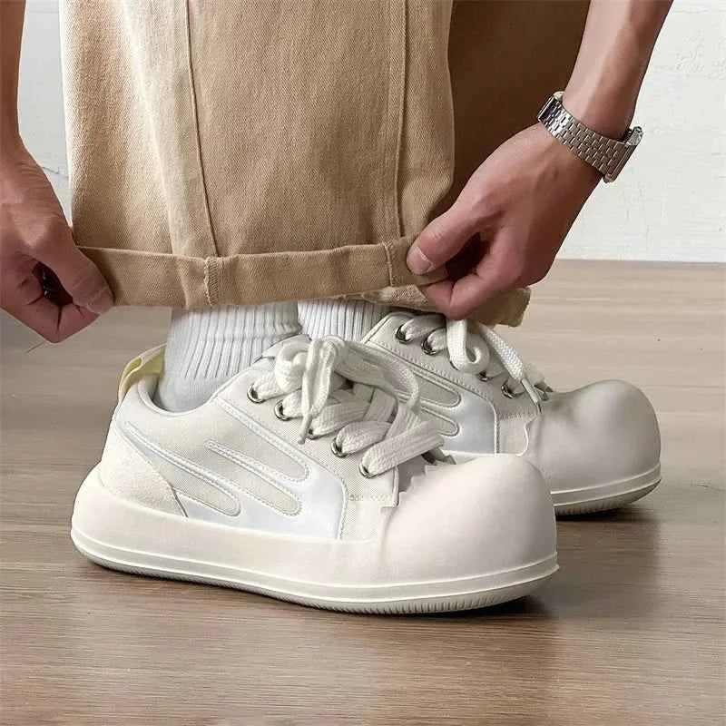 Chunky Heel Mixed Color Sneaker