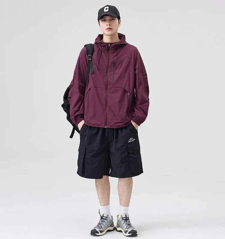 Breathable Waterproof Sunscreen Hooded Jacket