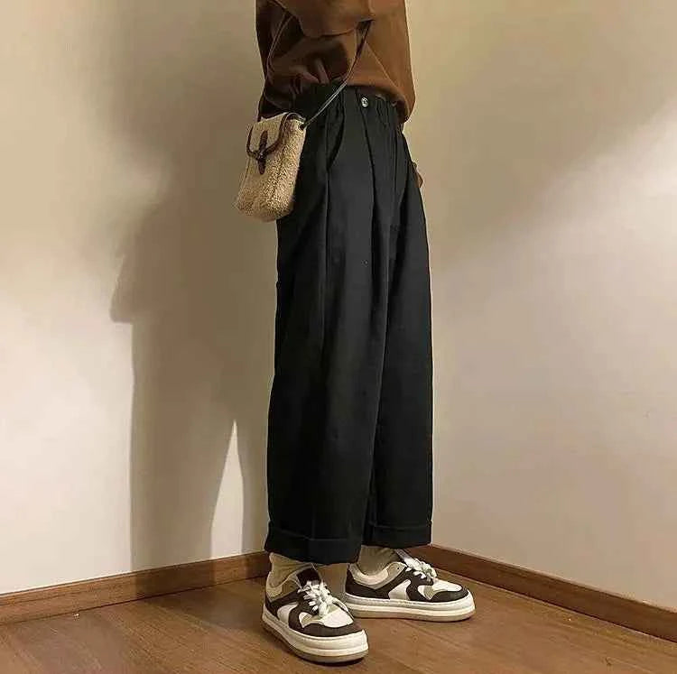 Old Money Style Basic Daily Pants