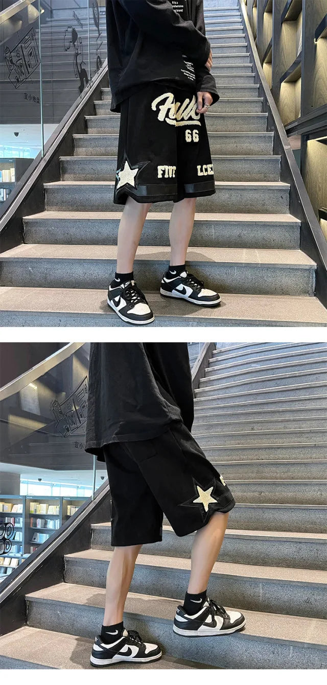 Number 66 Knee Length Shorts
