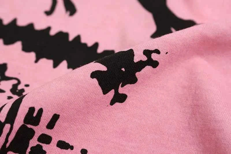 Trendy Grunge Hip Hop Graphic Printed Washed T-Shirt