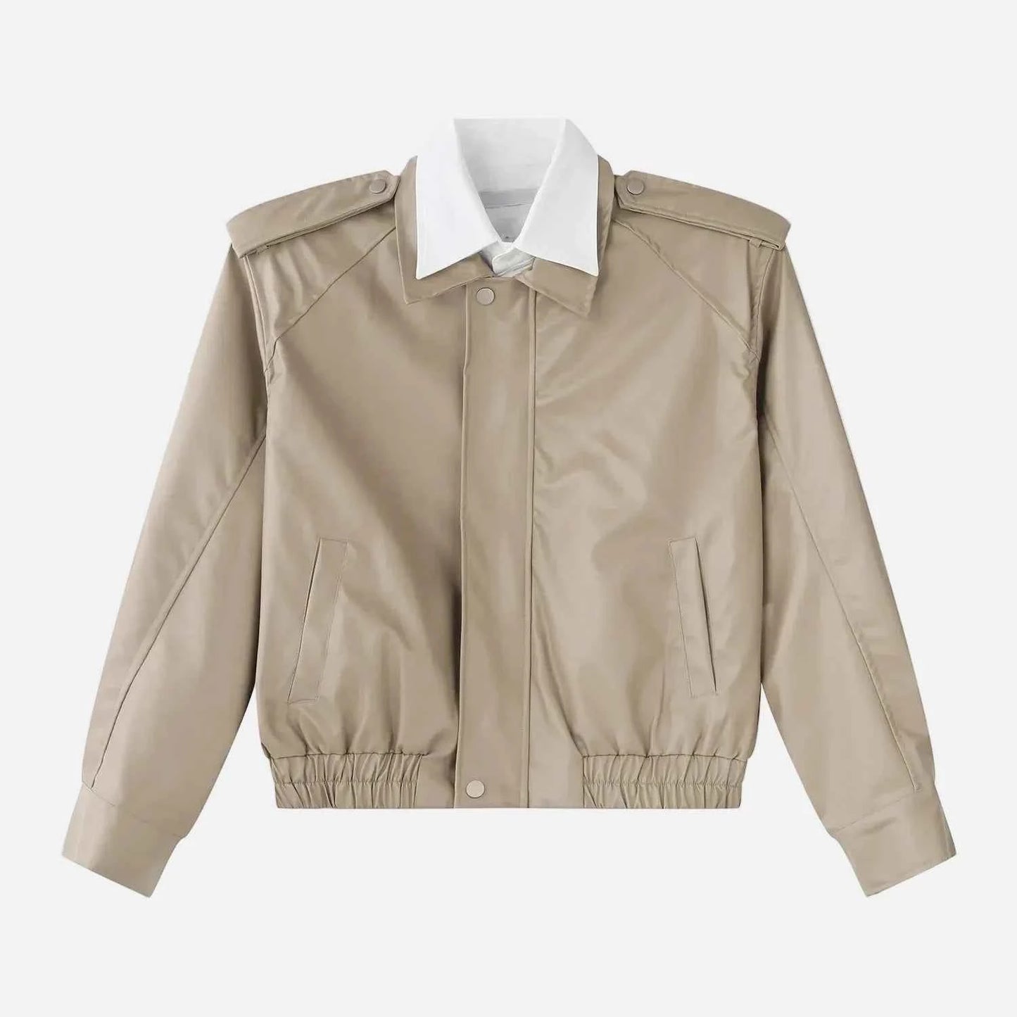 Trendy Korean Style Classic PU Leather Jacket