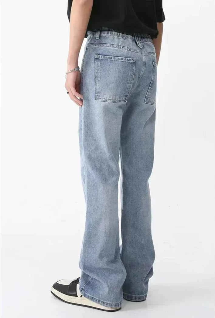 High Waist Flare Denim Pants Jeans
