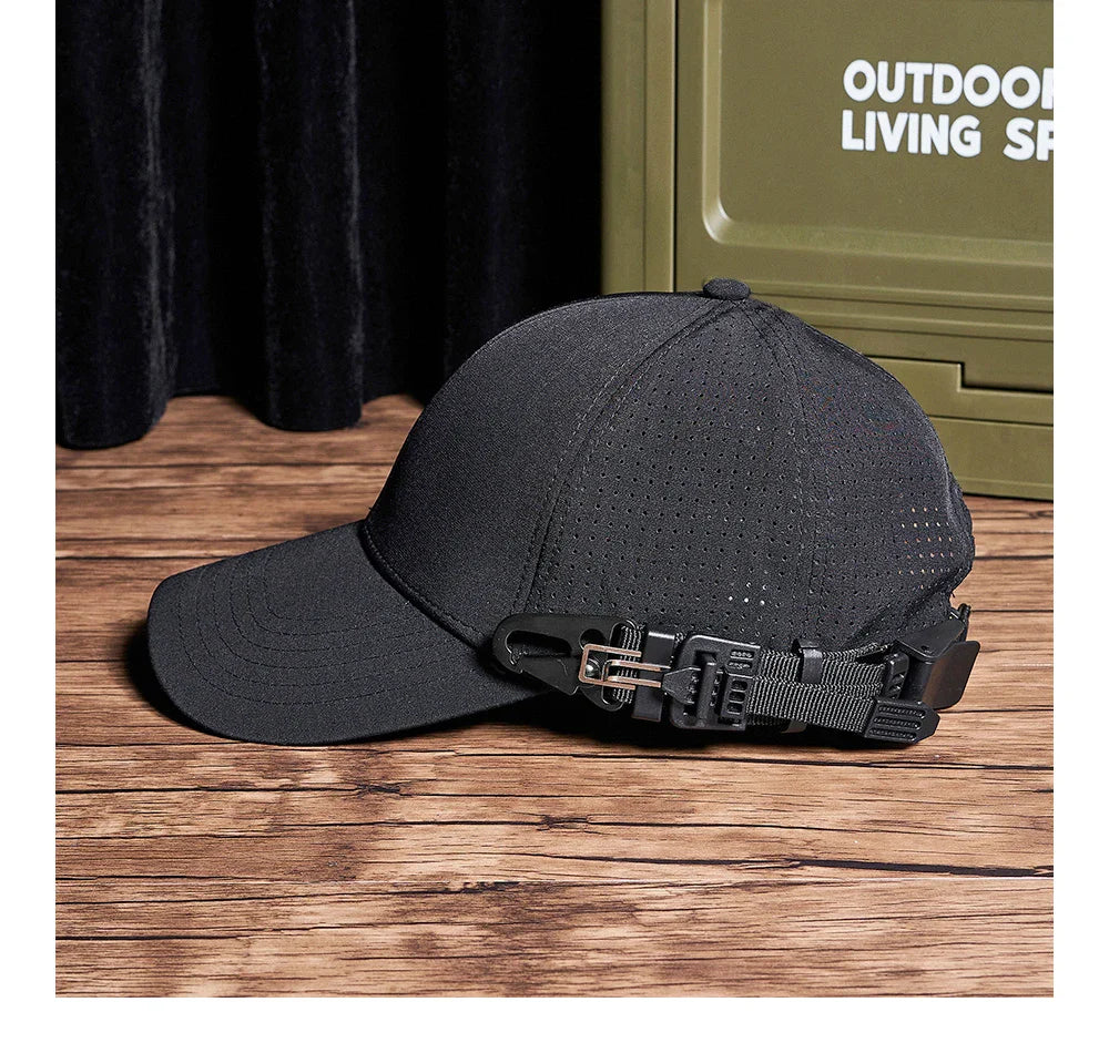 Plain Black Adjustable Cap