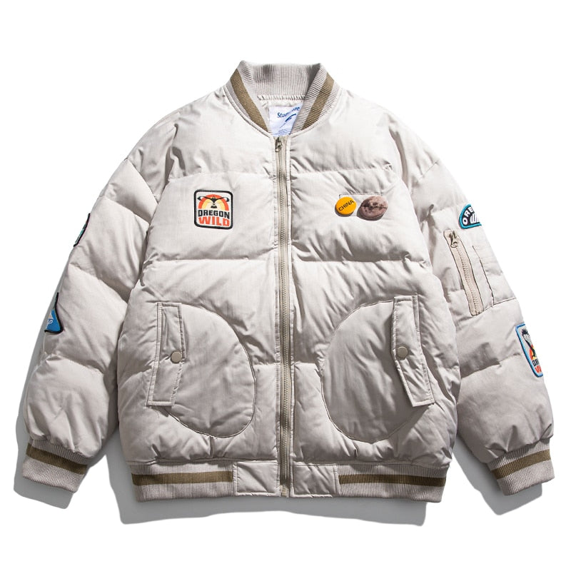 OREGON WILD Rock Patches Bomber Jacket