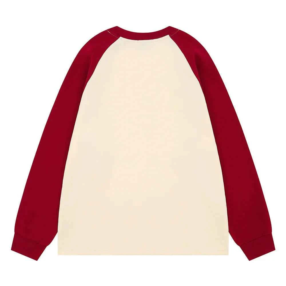 Flexible Letter Hio Hop Embroidery Long Sleeve T-Shirt