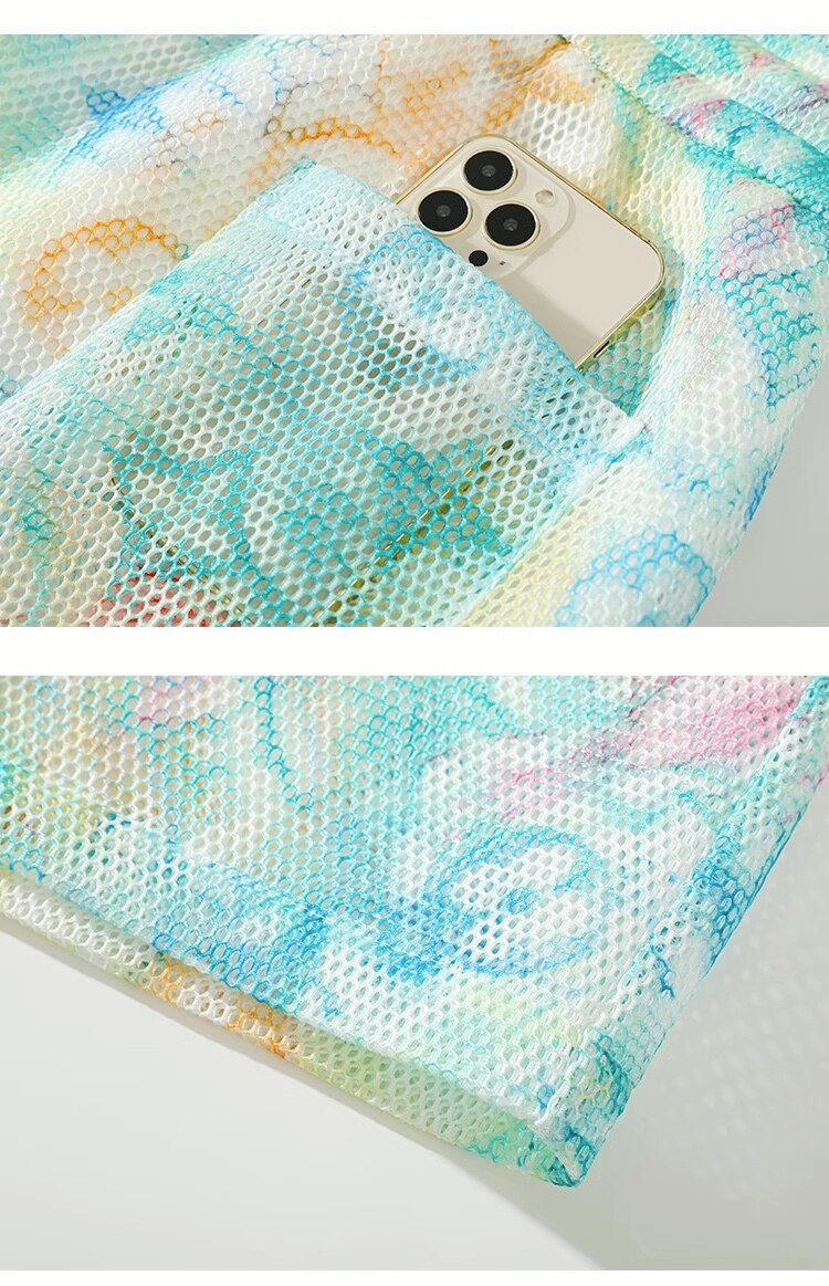 X-Color Tie-dye Mesh Shorts
