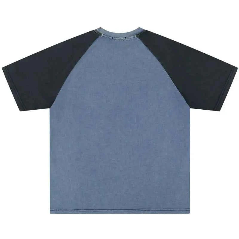 Y2K Graphic Patchwork Racing Oversized Cotton T-Shirt